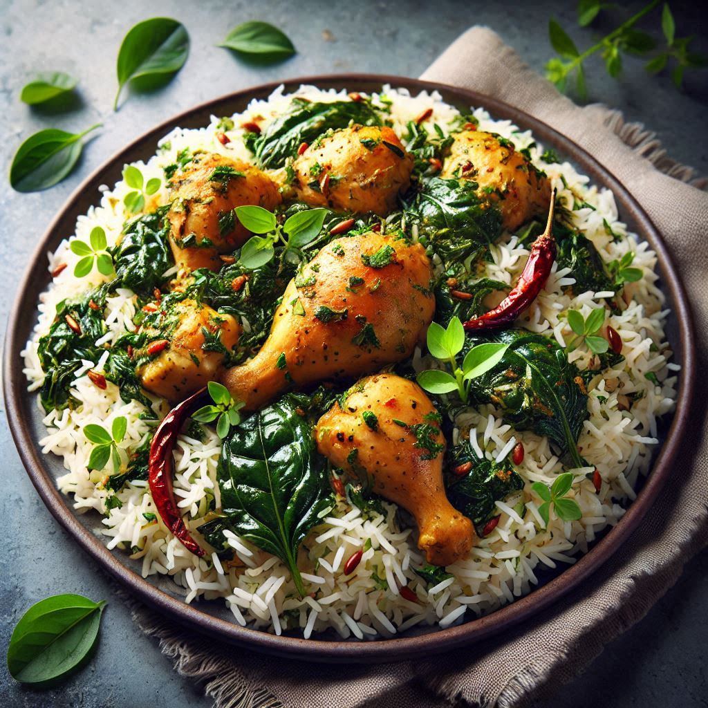 Gongura Chicken Biryani
